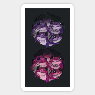 Colorful frogs Sticker